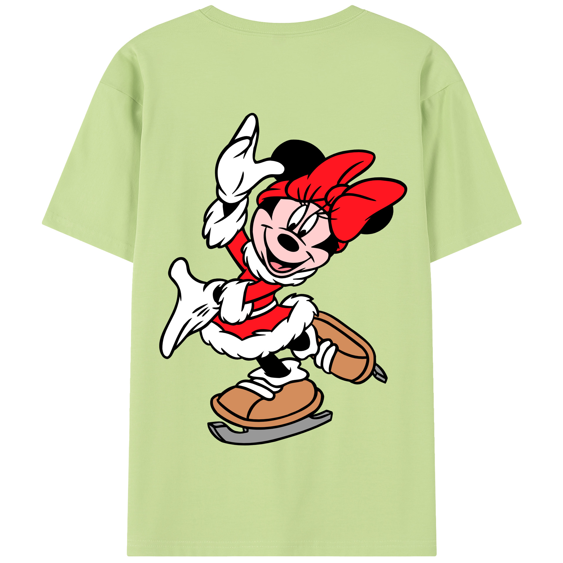 （画像用） ミッキーマウス Mickey Mouse 綿100％半袖Tシャツ（背面プリント）